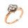 Luna Creation - Ring - Damen - Rotgold 14K - Diamant - 0.42 ct - 1V497R452-1-52