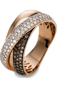 Luna Creation - Ring - Damen - Rotgold 18K - Diamant - 0.92 ct - 1O526R854-1 - Weite 54