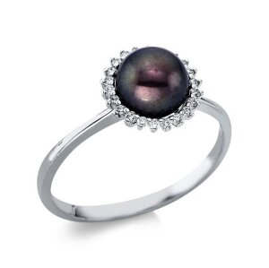 Luna Creation - Ring - 14K WG - Diamanten 0.1 ct - 1AG48W454-1-54