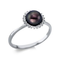 Luna Creation - Ring - 14K WG - Diamanten 0.1 ct - 1AG48W454-1 - Weite 54