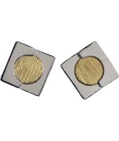 ARS Silberohrstecker mit 750 Gelbgold 15423