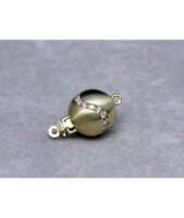 Luna-Pearls Brillant Kugelschlie&szlig;e 10mm