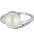 Luna Creation Ring 585/-Weißgold Perle Diamanten 0.11ct VL42-10366