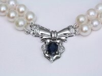 Luna-Pearls Akoya Zuchtperlen Collier Perlenkette mit...