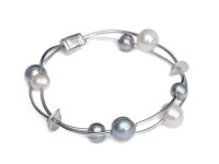 Luna-Pearls - B-8523-P11-19 - Armband - 925 Silber -...