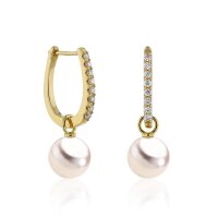 Luna-Pearls - 312.1596 - Creolen - Damen - 750 Gelbgold -...
