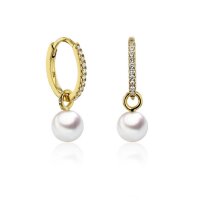 Luna-Pearls - 312.1646 - Creolen - Damen - 750 Gelbgold -...