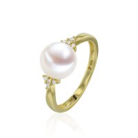 Luna-Pearls - 005.1057 - Ring - Damen - 585 Gelbgold -...