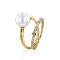 Luna-Pearls - 005.1060 - Ring - Damen - 750 Gelbgold -...