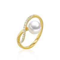 Luna-Pearls - 005.1103 - Ring - Damen - 585 Gelbgold -...