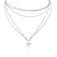 Luna-Pearls - 216.0967 - Collier - Damen - 925er Silber -...