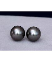 Luna-Pearls - O145 - Ohrstecker - Tahitiperlen 9-10mm -...