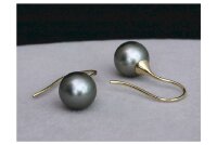 Luna-Pearls - O123-TE0046-47 - Ohrstecker - Tahitiperlen 9-10mm - 2.5cm - 585/- Gold