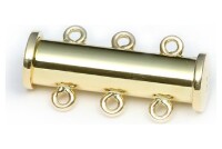 Luna-Pearls - 19455-70-00030 - Magnetschließe - 750 Gelbgold poliert - 3-reihig - 19mm