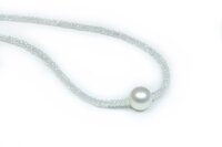 Luna-Pearls Edelstein-Collier mit Zuchtperle 2311