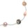Luna-Pearls - N-3128 - Collier mit Edelsteinen + Zuchtperlen