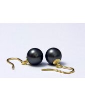 Luna-Pearls - O88 - Ohrhänger - Tahitiperlen 9mm - 750/- Gold