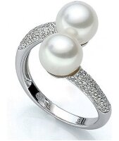 Luna-Pearls - M_S2_R_AR0007 - Ring - 750 Weißgold -...