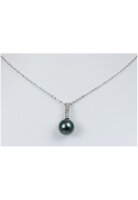 Luna-Pearls Tahiti Perlenanh&auml;nger mit Diamanten AH11