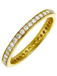 Luna Creation - Ring - Damen - Gelbgold 18K - Diamant 0.55ct - 1B893G8565-1-56.5 - Weite 56,5