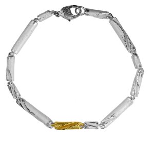ARS Silberarmband mit 750 Gelbgold 14261