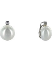 Luna-Pearls - 202.0661 - Anhänger - 585 Weißgold - Süßwasser 9.5-10mm - 1 Brillant 0.02ct.