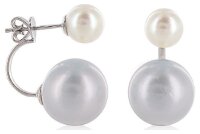 Luna-Pearls Perlenohrstecker Süßwasser 13-13.5mm 925 Silber rhod. 1063738