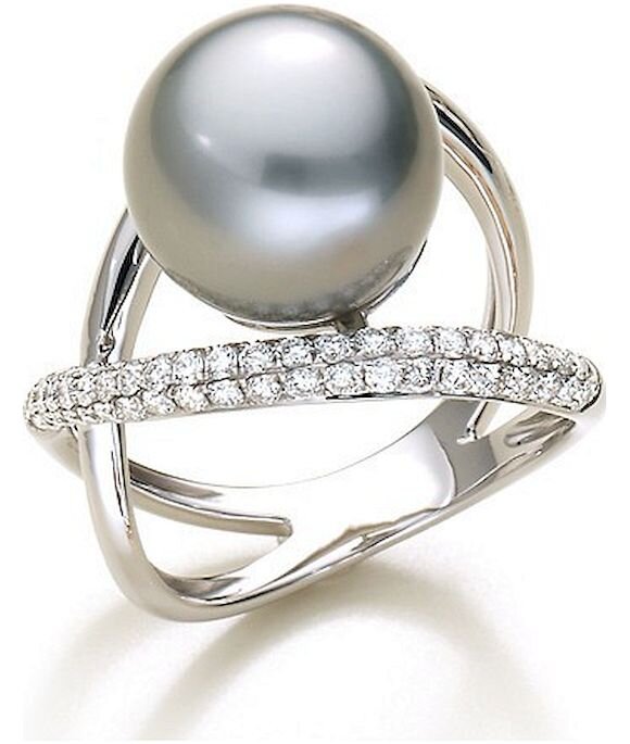 750 Luna-Pearls 3.920,48 Perlenring € Tahitiperle 12-12,5 67 mm Weißgold Brill..,