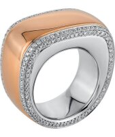 Diamantring - 18K 750/- Rotgold / Weissgold - 1.38 ct....