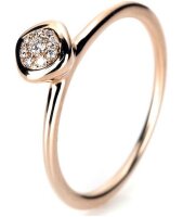 Luna Creation - Ring - Damen - Rotgold 18K - Diamant - 0.06 ct - 1B322R8535-1 - Weite 53,5